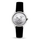Silver Krugerrand Leather Watch