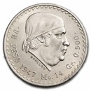 Silver Mexican 1 Peso Morelos (1947-1949) BU