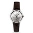 Silver Mexican Libertad Leather Watch