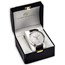 Silver Mexican Libertad Leather Watch