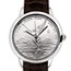 Silver Mexican Libertad Leather Watch