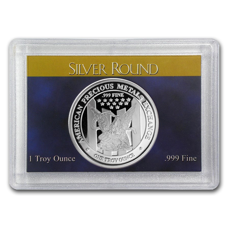Silver Round Harris Holder - (Blue and Gold Design)
