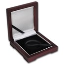 Single Coin Wood Presentation Box - Fits Up to 40 mm (Mahogany)