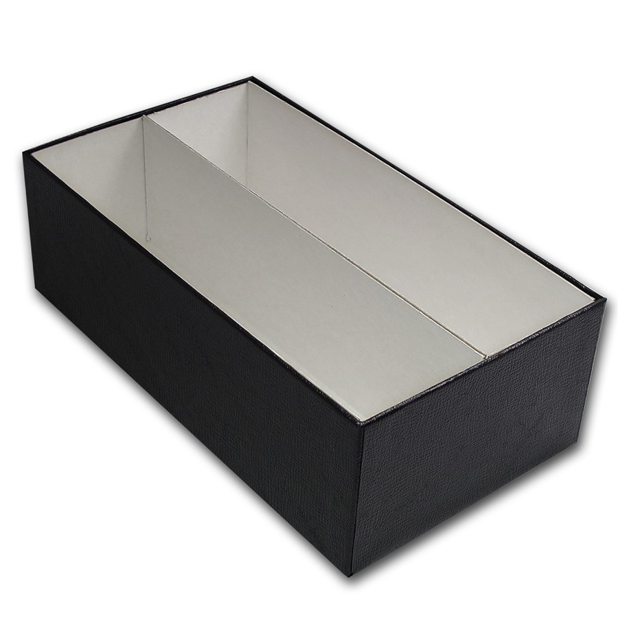 Slab Double Row - 5 3/4x3 1/4x10 - Black Coin Storage Box