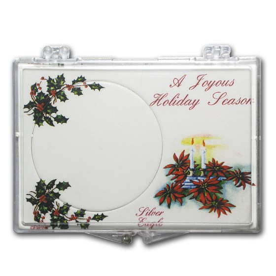 Snap-Lock Holder - A Joyous Holiday Season (Silver Eagle) Snap-Lock Holder - A Joyous Holiday Season (Silver Eagle)