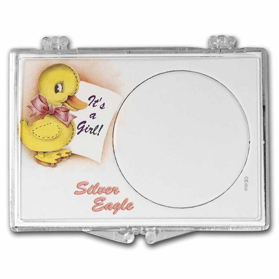 Snap-Lock Holder - Baby Girl - Duck (Silver Eagle) Snap-Lock Holder - Baby Girl - Duck (Silver Eagle)