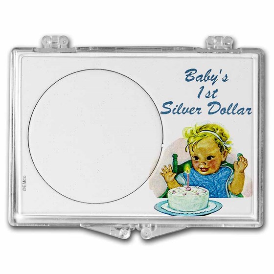 Snap-Lock Holder - Baby's First Silver Dollar (Silver Eagle) Snap-Lock Holder - Baby's First Silver Dollar (Silver Eagle)
