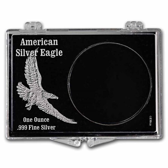 Snap-Lock Holder - Embossed Eagle (Silver Eagle) Snap-Lock Holder - Embossed Eagle (Silver Eagle)