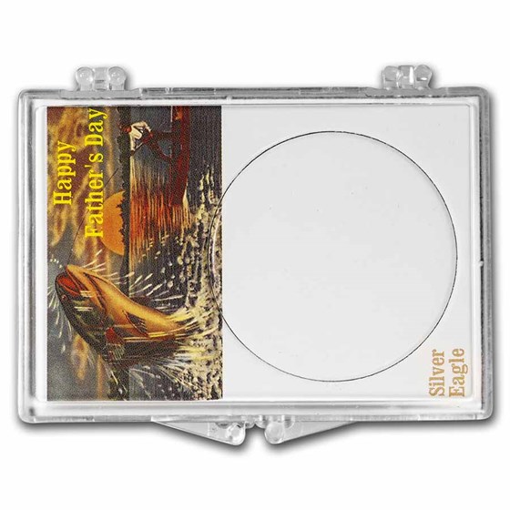 Snap-Lock Holder - Father's Day Catching Fish (Silver Eagle) Snap-Lock Holder - Father's Day Catching Fish (Silver Eagle)
