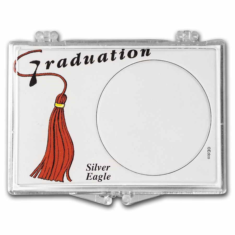 Snap-Lock Holder - Graduation Tassel (Silver Eagle)