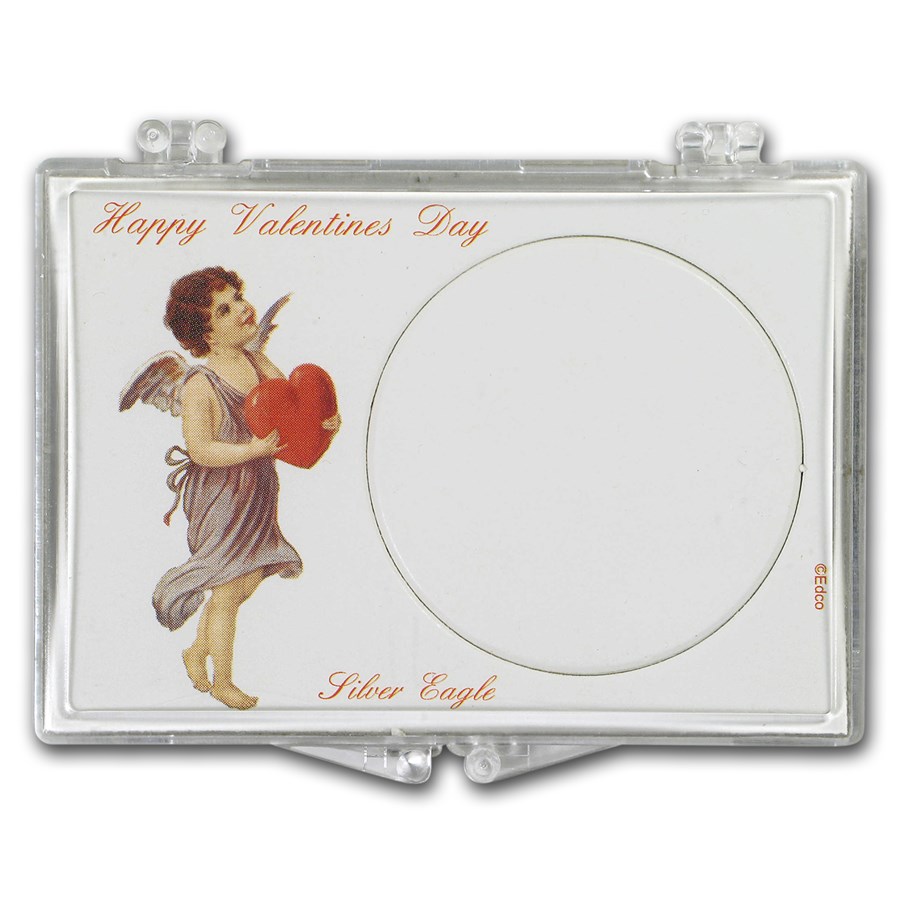 Snap-Lock Holder - Happy Valentine's Day (Silver Eagle)