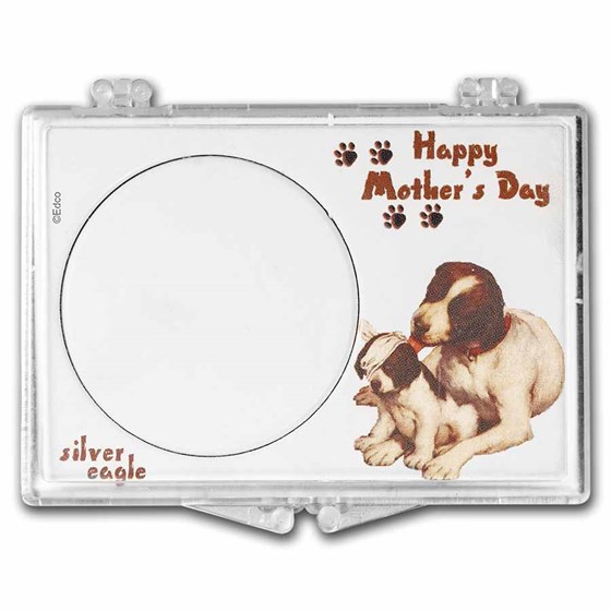 Snap-Lock Holder - Mother's Day Puppy (Silver Eagle) Snap-Lock Holder - Mother's Day Puppy (Silver Eagle)