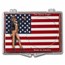 Snap-Lock Holder - Uncle Sam with US Flag (Silver Eagle)