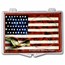 Snap-Lock Holder - US Flag & Eagle (Silver Eagle)