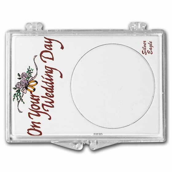 Snap-Lock Holder - Wedding Day (Silver Eagle) Snap-Lock Holder - Wedding Day (Silver Eagle)