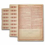 Société Des Mines D'or Kilo-Moto Bond Certificate (Red)