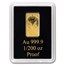 Solomon Islands 1/200 oz Gold Zodiac Ingot (Capricorn)