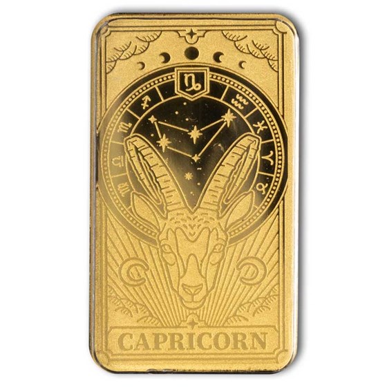 Solomon Islands 1/200 oz Gold Zodiac Ingot (Capricorn)
