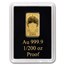 Solomon Islands 1/200 oz Gold Zodiac Ingot (Gemini)