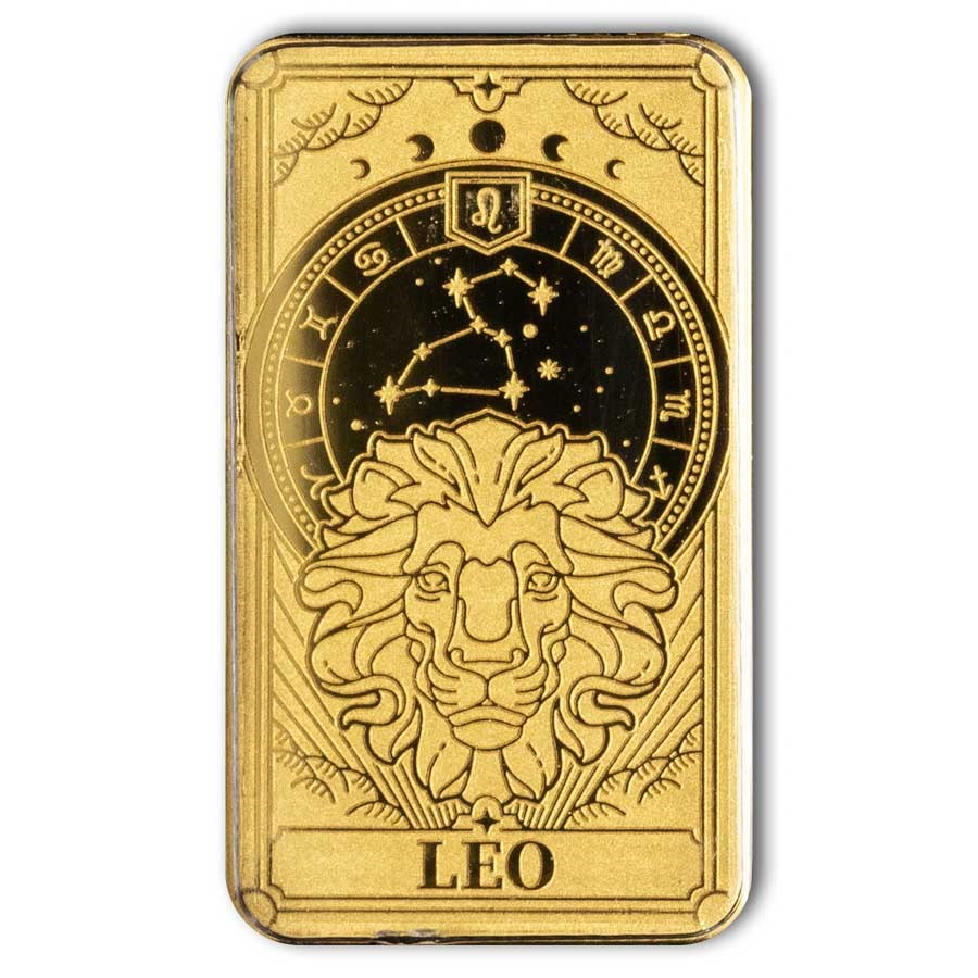 Solomon Islands 1/200 oz Gold Zodiac Ingot (Leo)