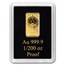 Solomon Islands 1/200 oz Gold Zodiac Ingot (Libra)