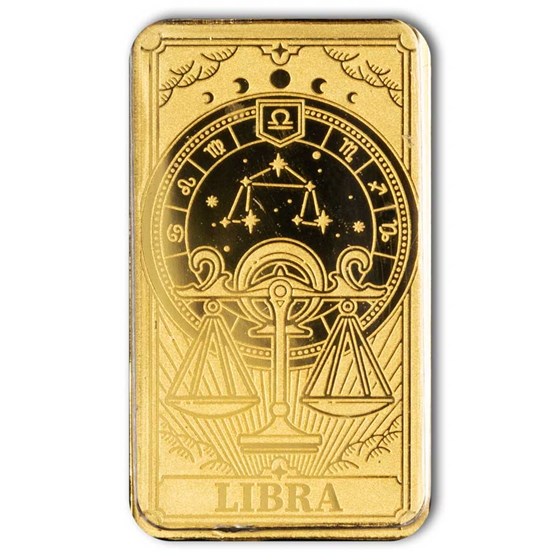 Solomon Islands 1/200 oz Gold Zodiac Ingot (Libra) Solomon Islands 1/200 oz Gold Zodiac Ingot (Libra)
