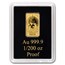 Solomon Islands 1/200 oz Gold Zodiac Ingot (Pisces)