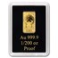 Solomon Islands 1/200 oz Gold Zodiac Ingot (Taurus)