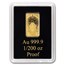 Solomon Islands 1/200 oz Gold Zodiac Ingot (Virgo)