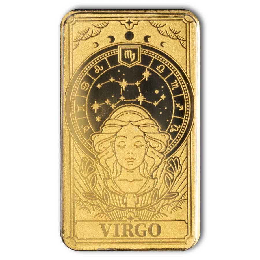 Solomon Islands 1/200 oz Gold Zodiac Ingot (Virgo)