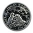 Somalia 1 oz Ag African Wildlife Leopard BU (Random, Abrasions)