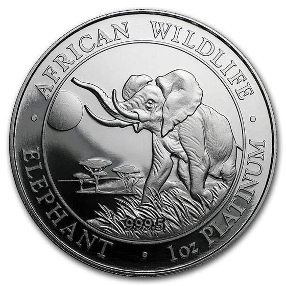 Somalia 1 oz Platinum Elephant BU/Proof (Random Year) Somalia 1 oz Platinum Elephant BU/Proof (Random Year)