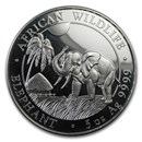Somalia 5 oz Silver Elephant BU (Abrasions)