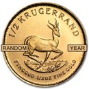 South Africa 1/2 oz Gold Krugerrand (Random Year)