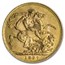 South Africa Gold Sovereign Large Bust George V (1925-1932) BU