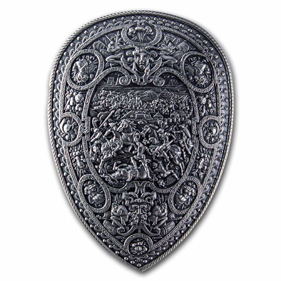 South Korea 1/2 oz Silver Henry II Shield Stackable South Korea 1/2 oz Silver Henry II Shield Stackable