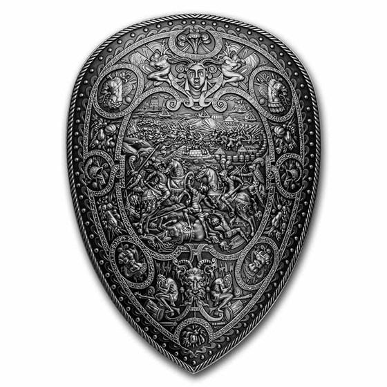 South Korea 1 kilo Silver King Henry II Shield Stackable South Korea 1 kilo Silver King Henry II Shield Stackable