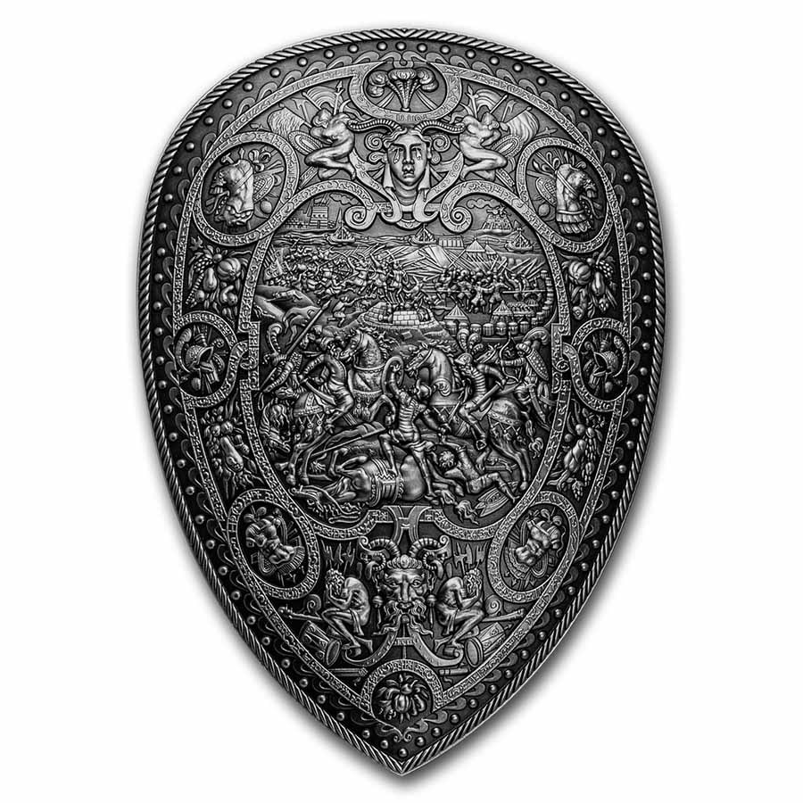 South Korea 1 kilo Silver King Henry II Shield Stackable