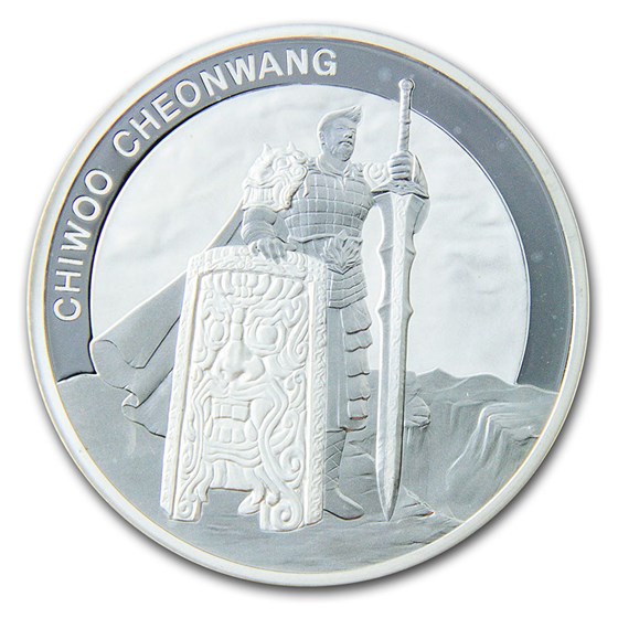 South Korea 1 oz Silver Chiwoo Proof (Random Year, Abrasion) South Korea 1 oz Silver Chiwoo Proof (Random Year, Abrasion)
