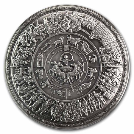 Buy South Korea 2 oz Silver Achilles Ornate Shield Stackable | APMEX 