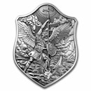 South Korea 2 oz Silver Archangel Michael Ornate Shield Stacker