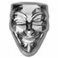 South Korea 2 oz Silver Guy Fawkes Mask Stackable