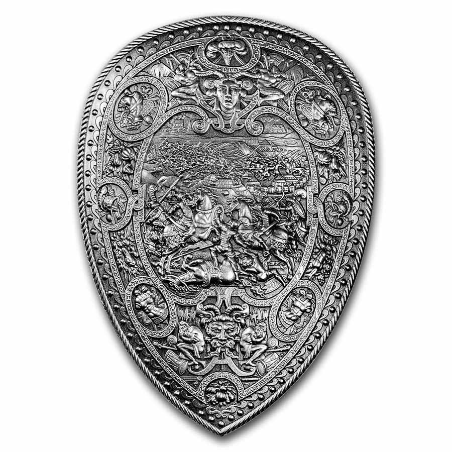 2 Shields Buy South Korea 2 oz Silver Henry II Shield Stackable | APMEX