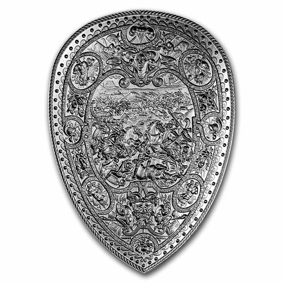 2 Shields Buy South Korea 2 oz Silver Henry II Shield Stackable | APMEX