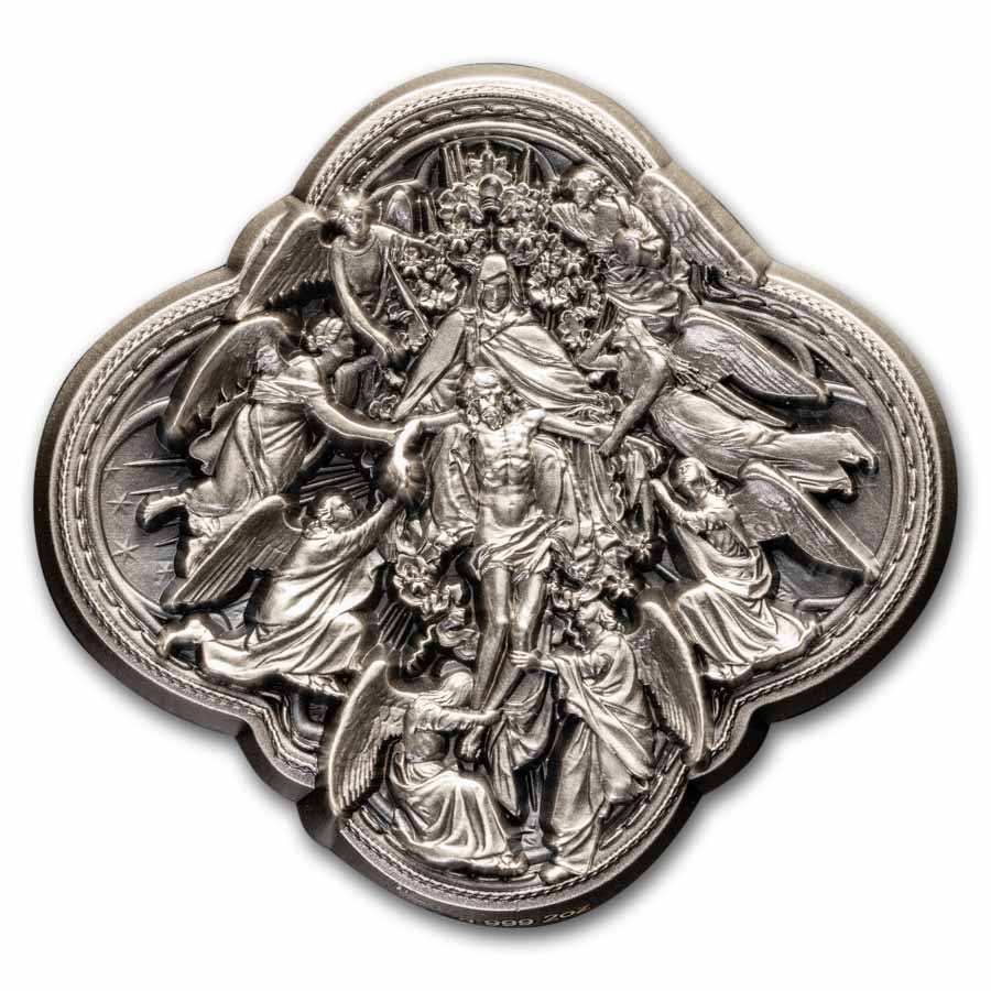 South Korea 2 oz Silver Pieta Stackable (Abrasions)