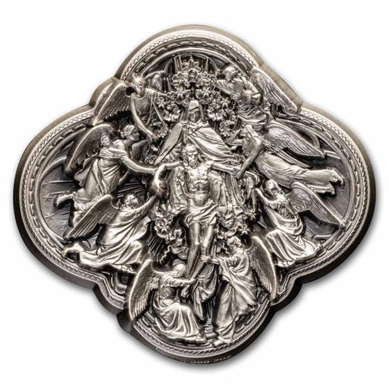 South Korea 2 oz Silver Pieta Stackable (Abrasions) South Korea 2 oz Silver Pieta Stackable (Abrasions)