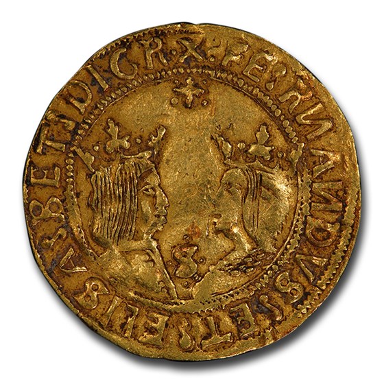 Spain Gold 2 Excelentes Ferdinand & Isab. (1469-1516) XF-40 PCGS Spain Gold 2 Excelentes Ferdinand & Isab. (1469-1516) XF-40 PCGS