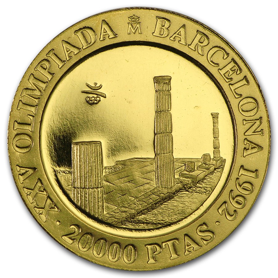 Spain Gold 20,000 Pesetas Olympics BU/Proof (Random)