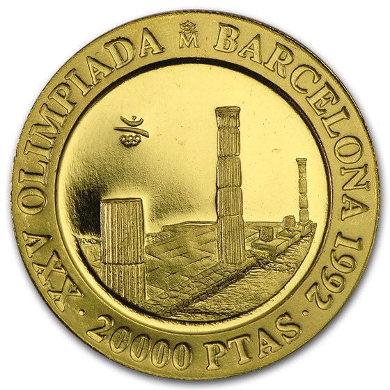 Spain Gold 20,000 Pesetas Olympics BU/Proof (Random) Spain Gold 20,000 Pesetas Olympics BU/Proof (Random)
