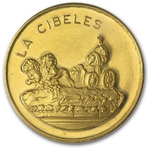 Spain Gold Medal La Cibeles (.225 oz, .900 fine) Spain Gold Medal La Cibeles (.225 oz, .900 fine)